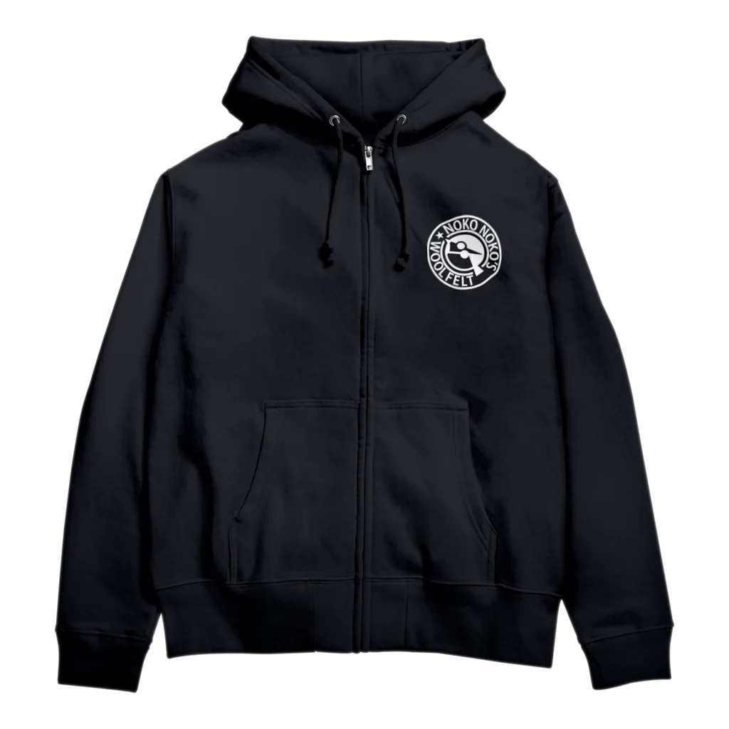 まんまることりのNOKONOKOFELT ロゴ Zip Hoodie