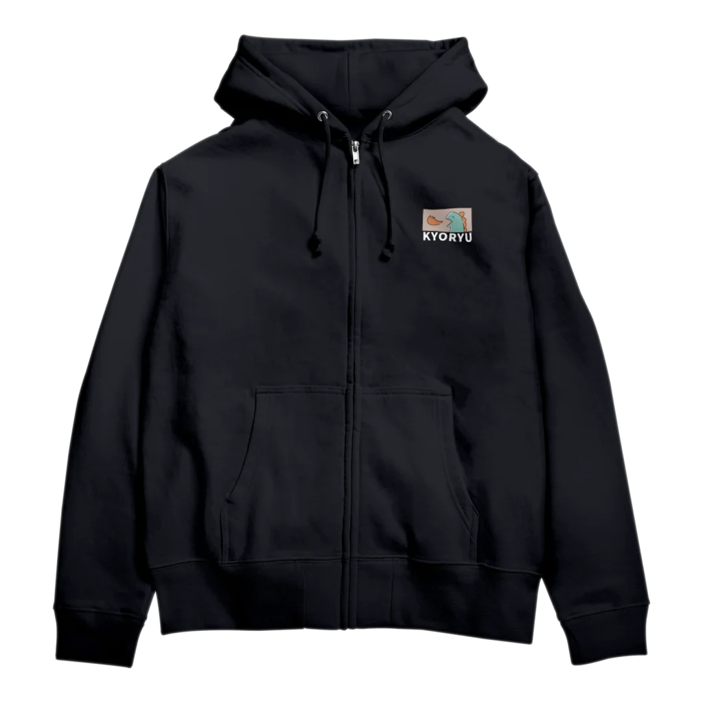 inainaののほほんKYORYU（白文字） Zip Hoodie