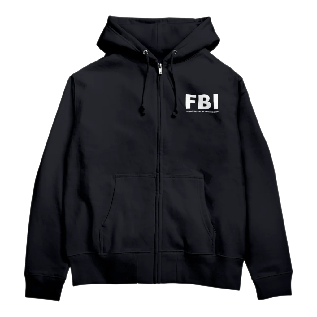 アロハスタイルハワイのFBIロゴ Federal Bureau of Investigation Zip Hoodie