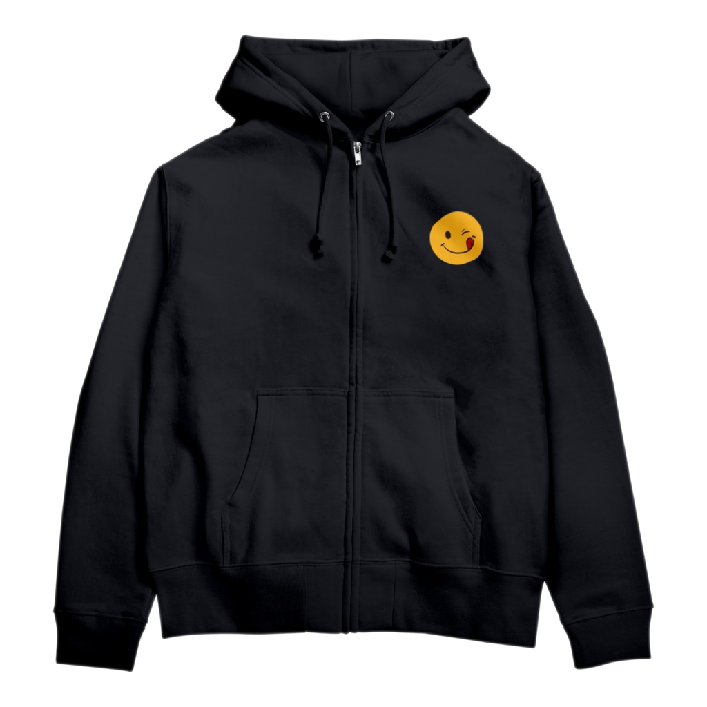 kg_shopの[☆両面] スマイル & ピース【視力検査表パロディ】 Zip Hoodie