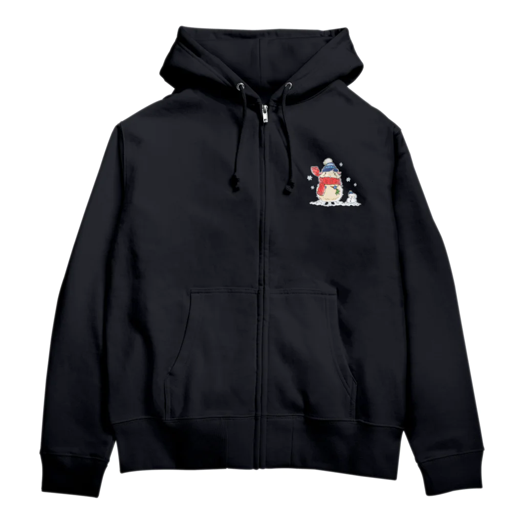 ごまーみんの雪だるまとモルモット Zip Hoodie