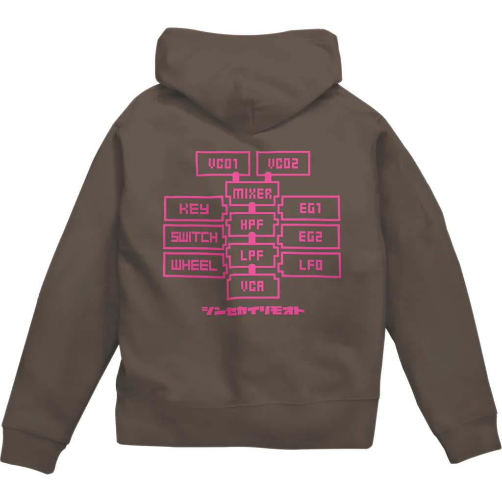 StudioFrequencyのとあるシンセのモジュールたち Zip Hoodie