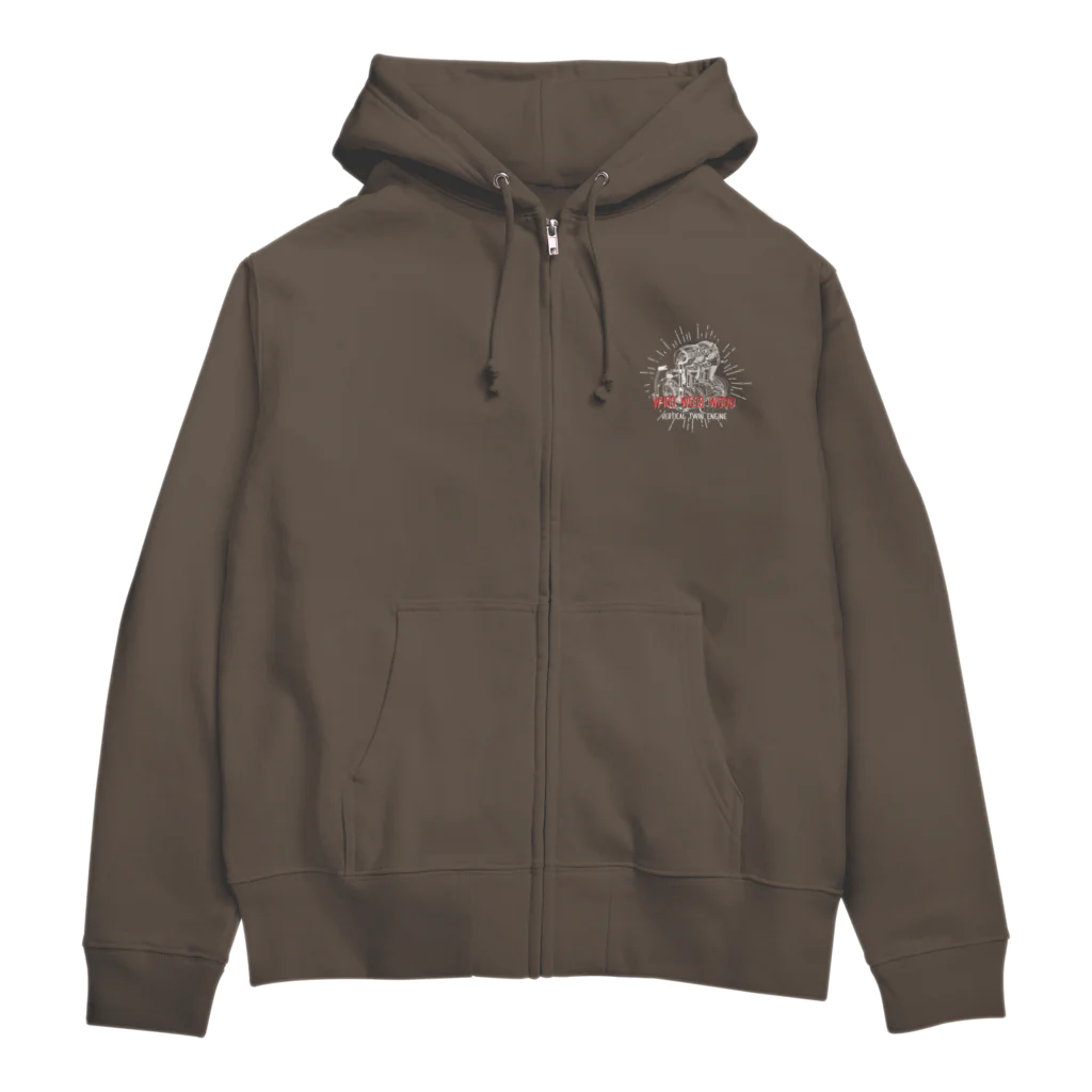 Too fool campers Shop!のW ENGINE02(白文字) Zip Hoodie