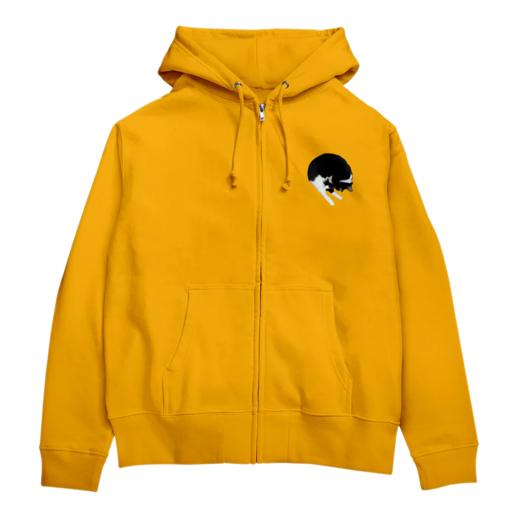 猫山八郎の猫山八郎のアンモニャイト(？) Zip Hoodie