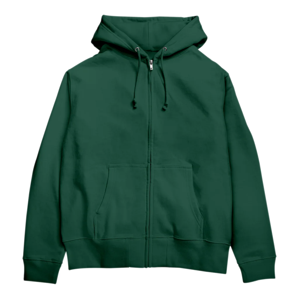 犬吠え商店のくねくね川(犬と行け) Zip Hoodie