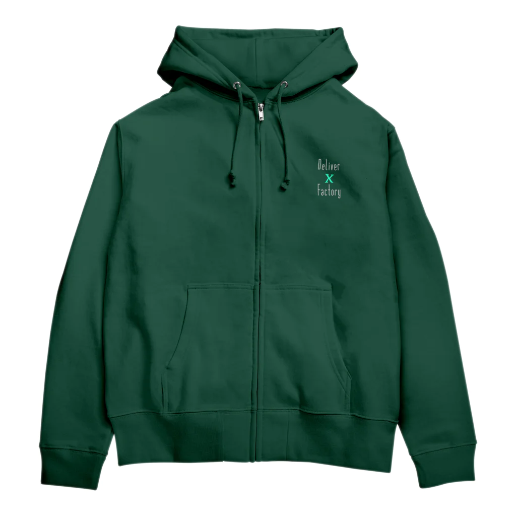 Deliver X Factoryの当社ロゴグッズ Zip Hoodie