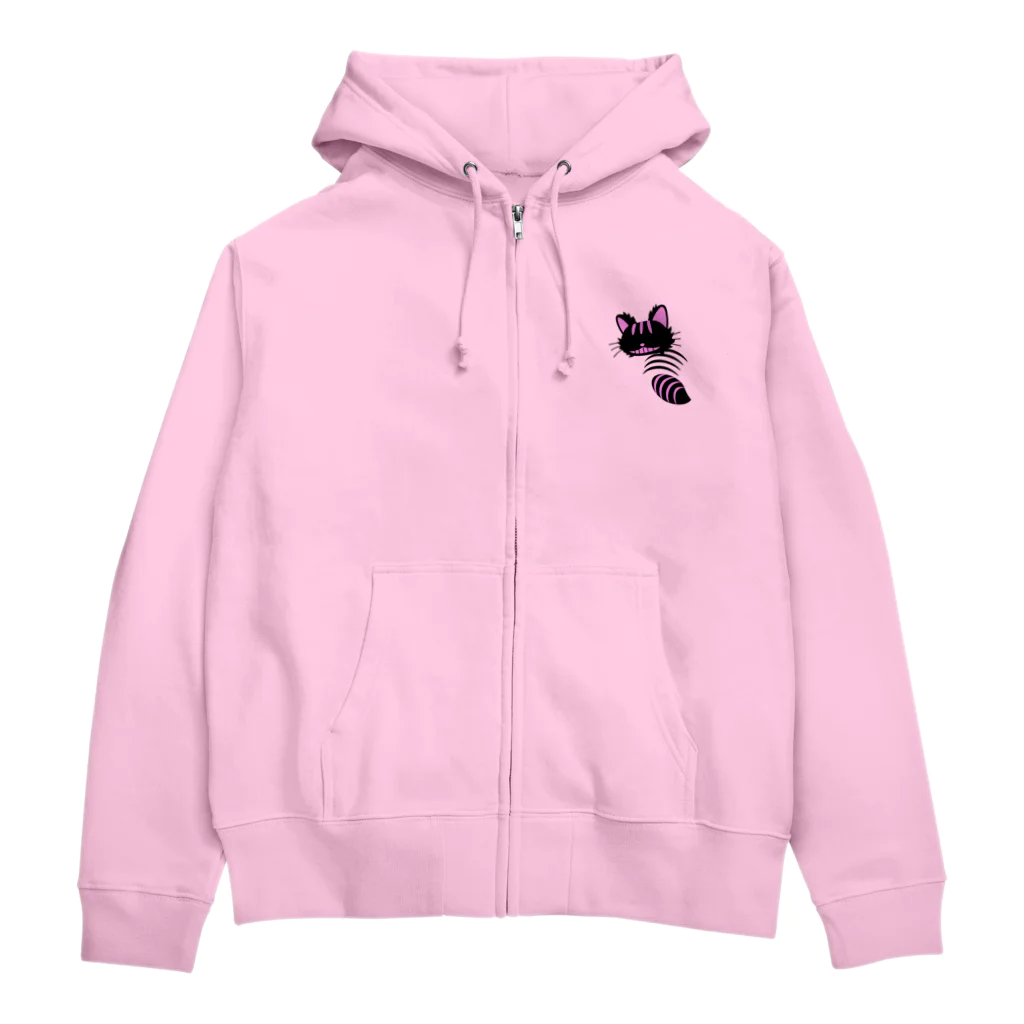 tammytammyの不思議の国のアリス【チェシャ猫】シルエット Zip Hoodie