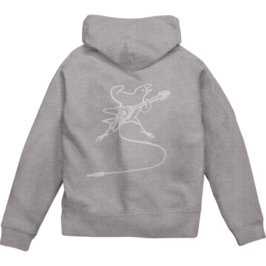 Momi Buncho Lab SHOPのフライングV文鳥 Zip Hoodie