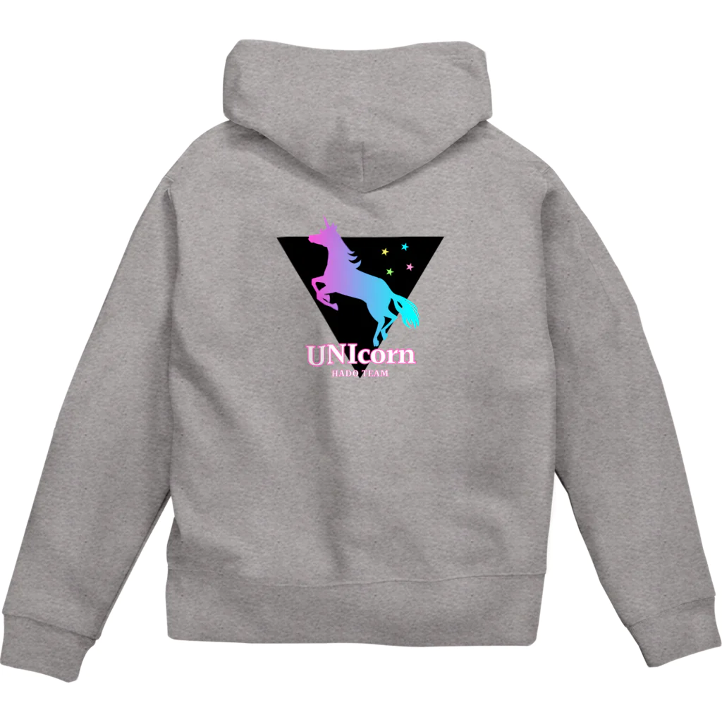 UNIcornオンラインストア SUZURI店のUNIcorn公式パーカー Zip Hoodie