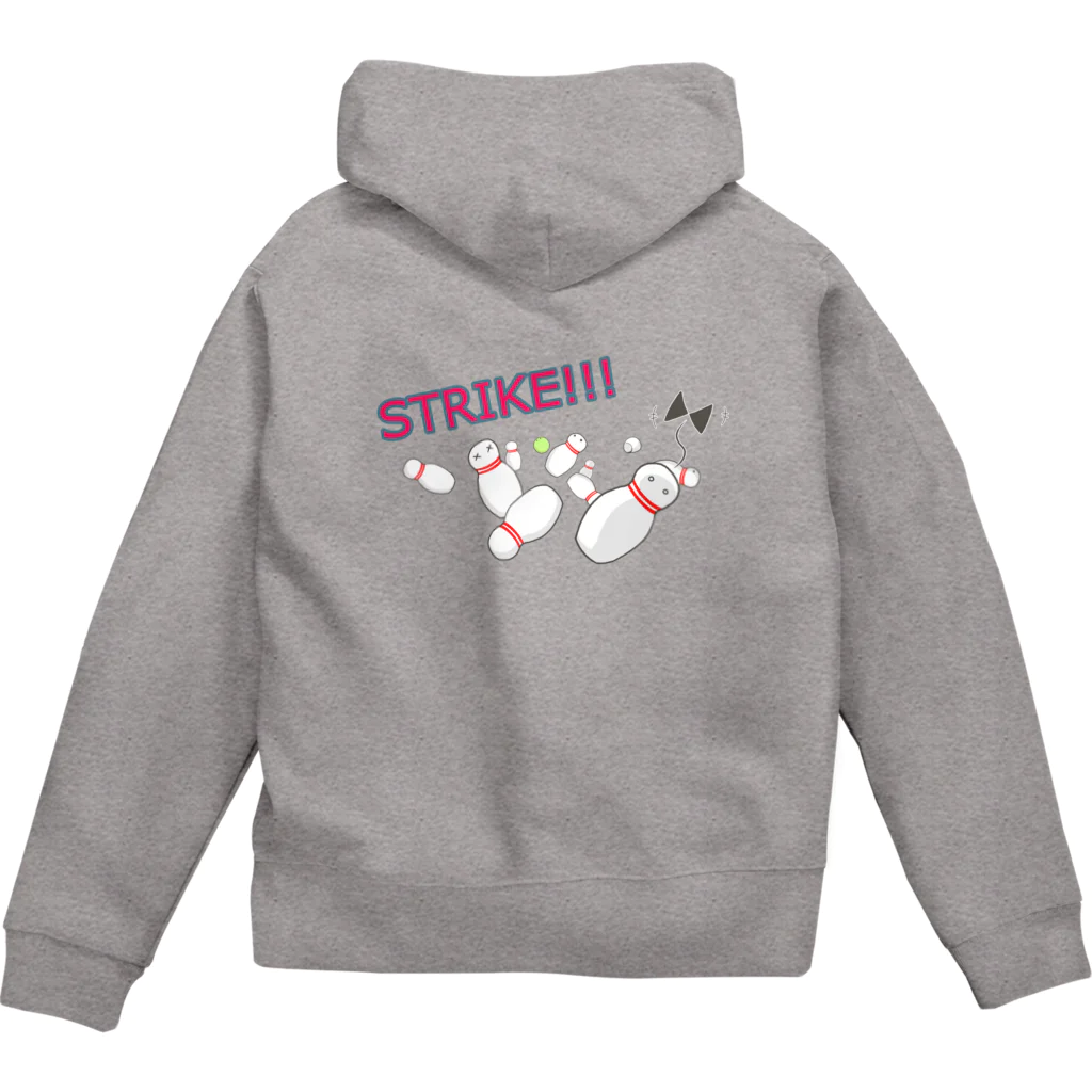 サンロード万華鏡のバタフライボウル 006_STRIKE!!! Zip Hoodie