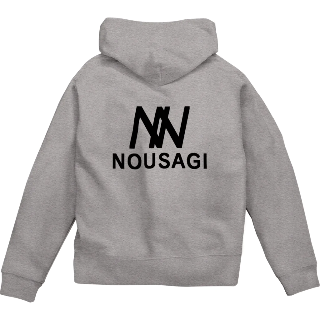 NOUSAGIのダブルNプリント ジップパーカー