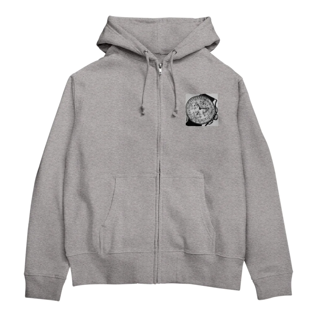 YS VINTAGE WORKSの1940年代 ブライトリング　クロノマットムーンフェイズ Zip Hoodie