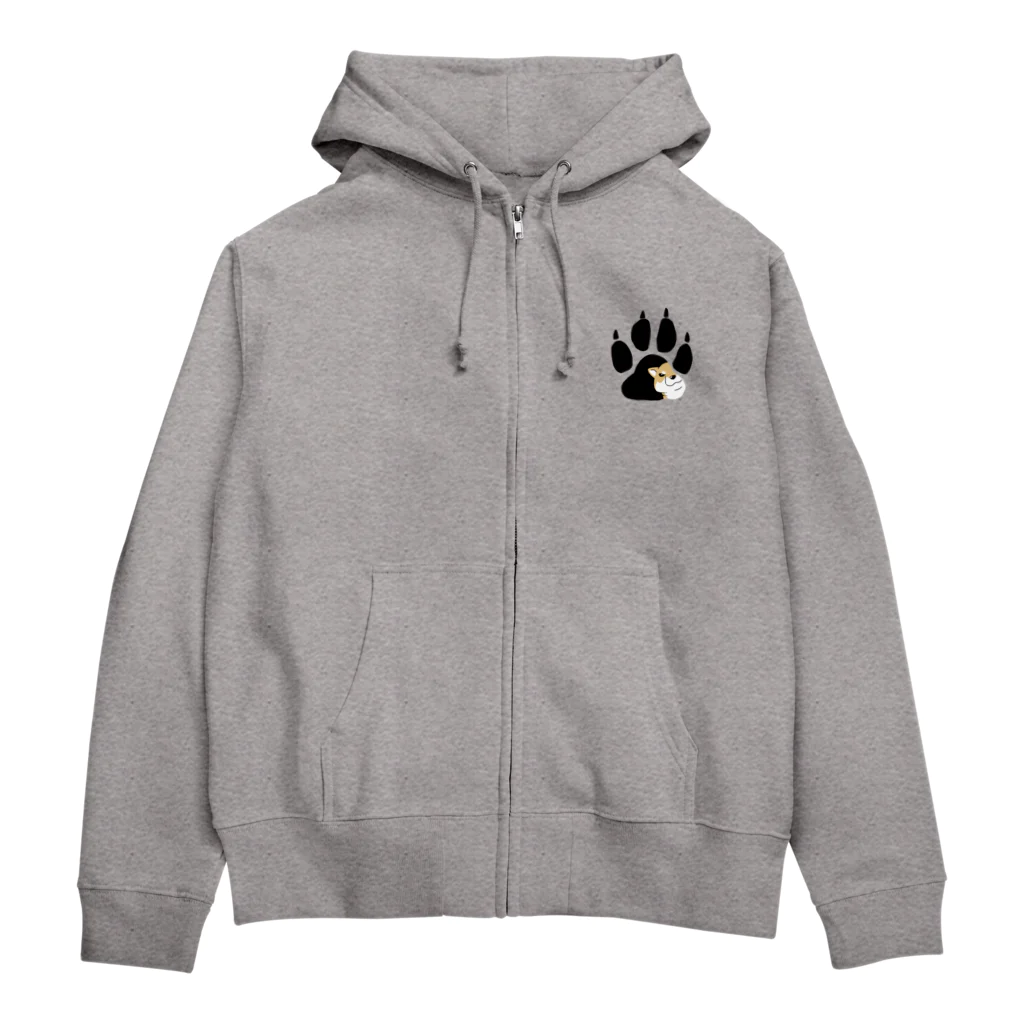 真希ナルセ（マキナル）のちらり柴犬（赤柴） Zip Hoodie