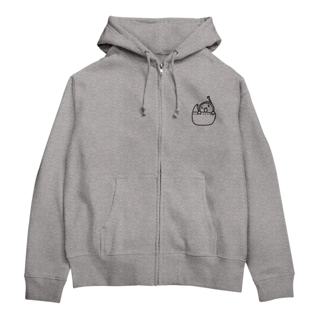 オダミヨのポケルン黒 Zip Hoodie