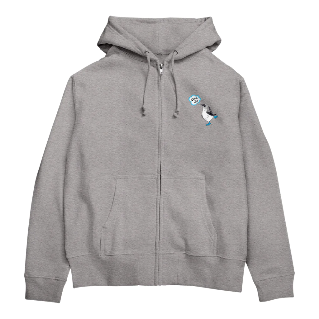 DOTEKKOのアオアシカツオドリ catch & eat Zip Hoodie