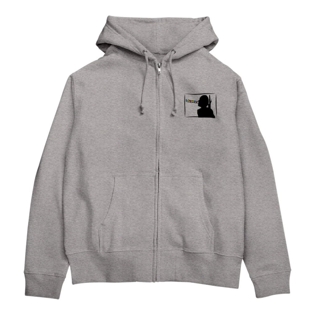 マイトガイのLUCKY(Tシャツ、パーカー) Zip Hoodie