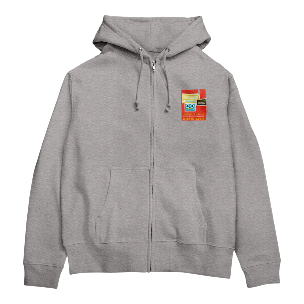 YS VINTAGE WORKSのチェコ　ラジカセ Zip Hoodie