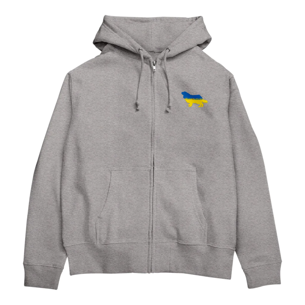 Familyの🇺🇦ウクライナ緊急チャリティー🇺🇦キャバリア Family＊cavalier_PrayForUkraina Zip Hoodie