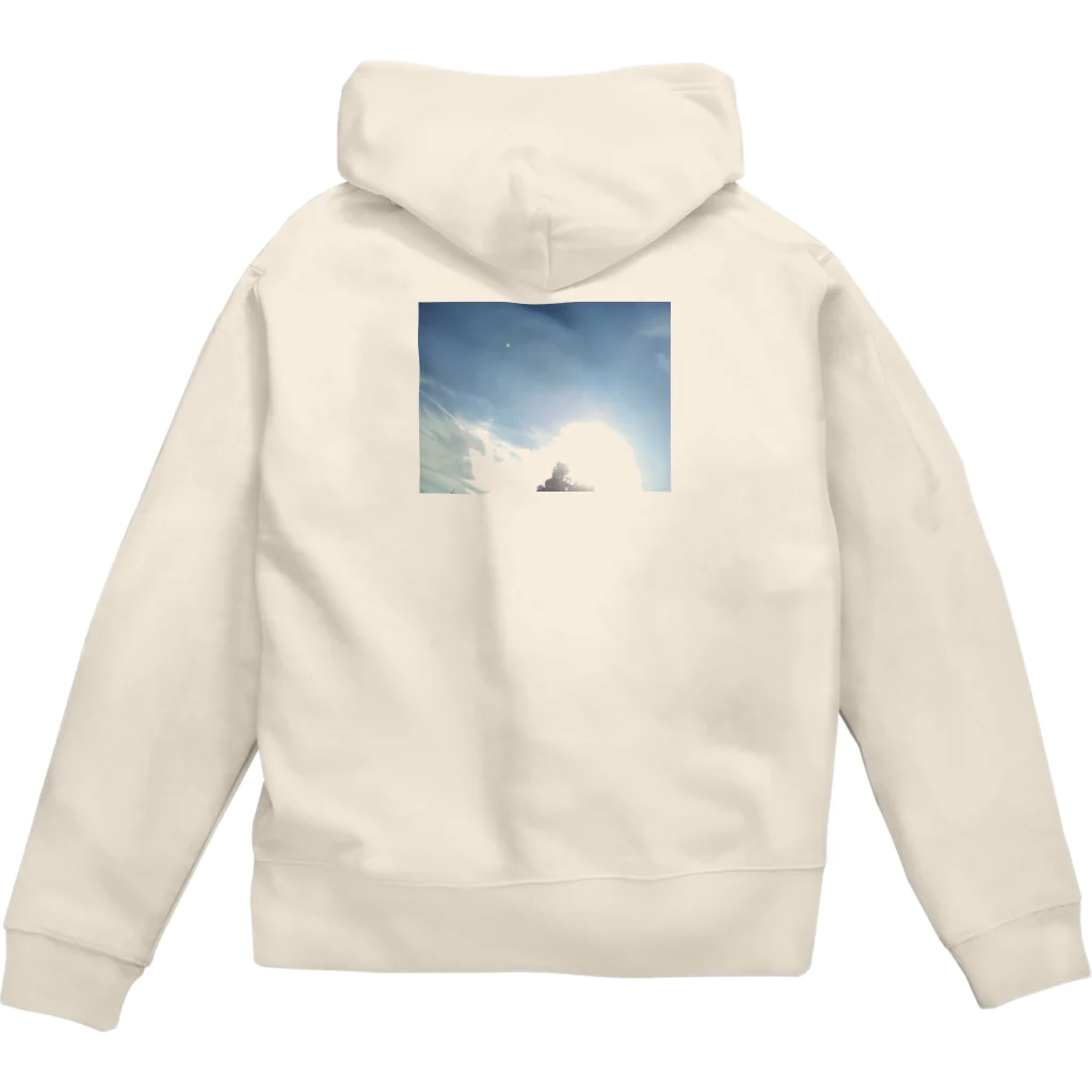 tealblueの夕日 Zip Hoodie