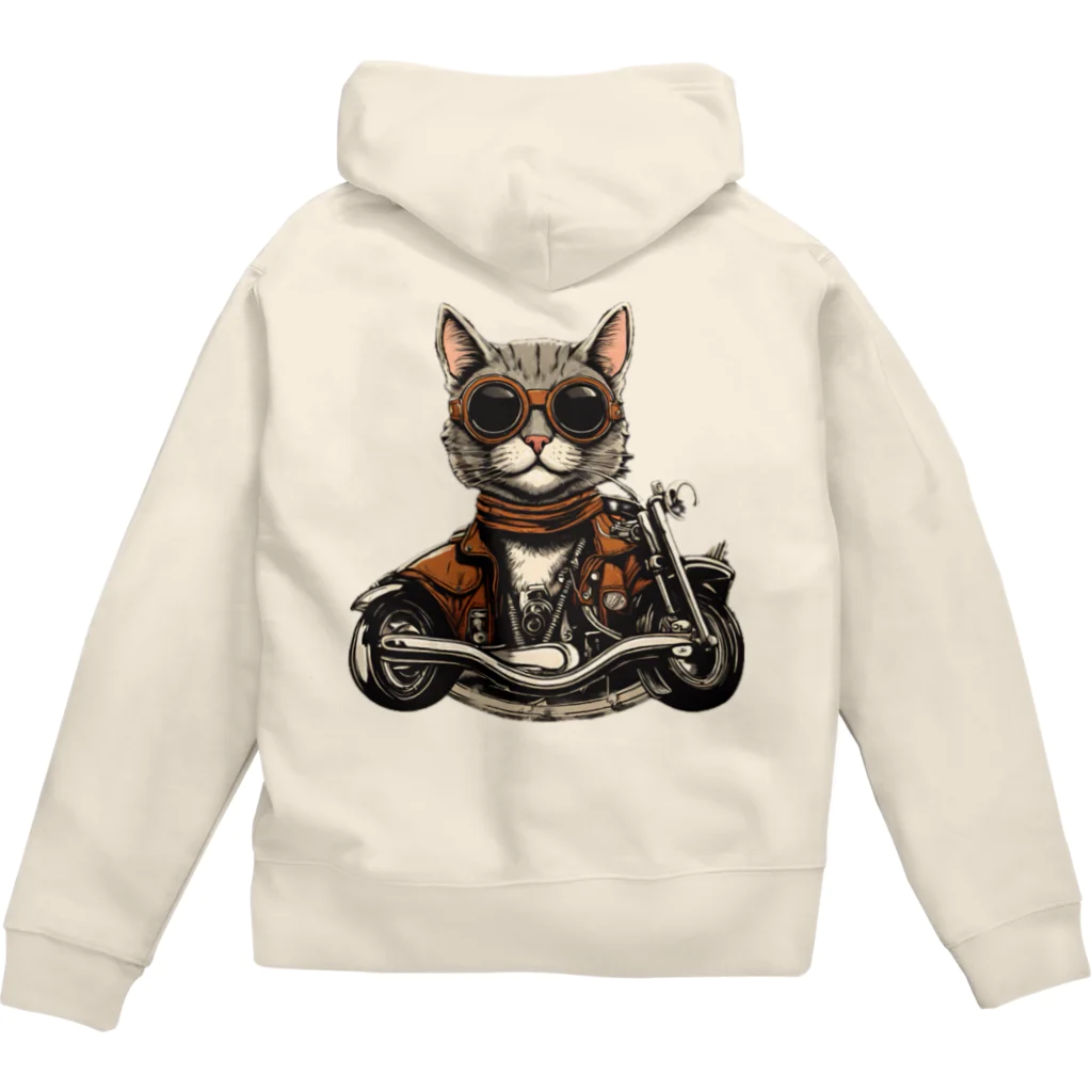 maonyaのアウトドア猫 Zip Hoodie