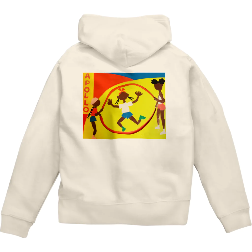 Keep on jumpingのダブルダッチ "GO TO APOLLO" Zip Hoodie