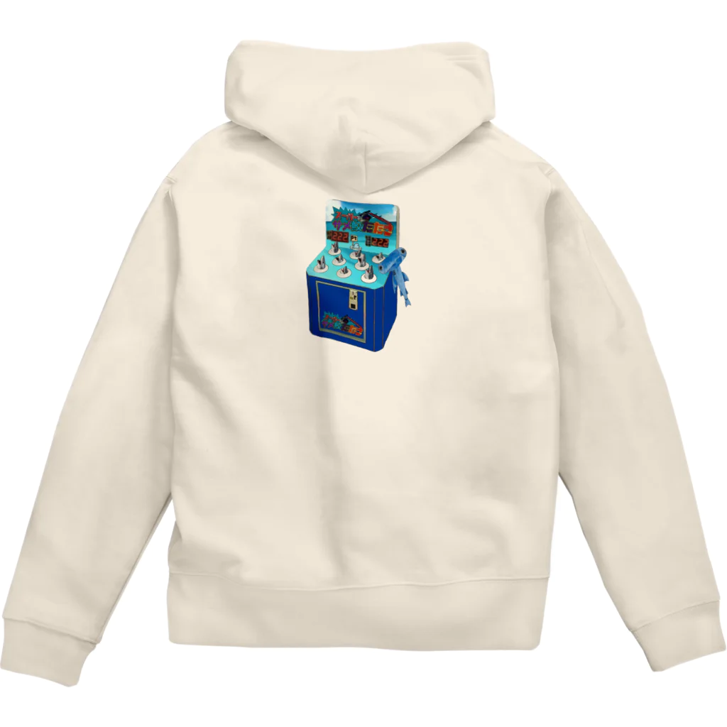 みにゃ次郎のレトロゲームサメ叩き Zip Hoodie