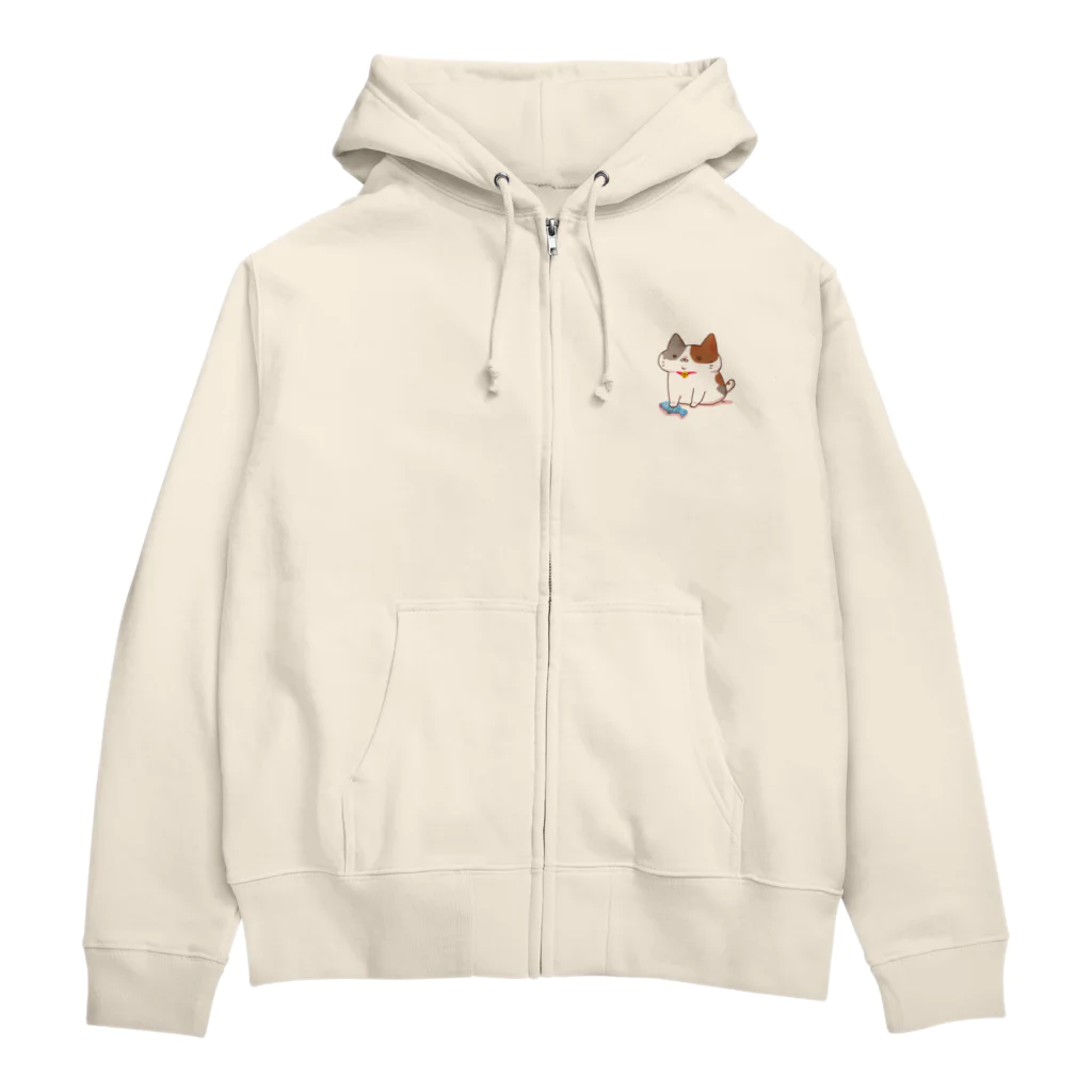 AmuAmu shopのお魚つかまえたねこ Zip Hoodie