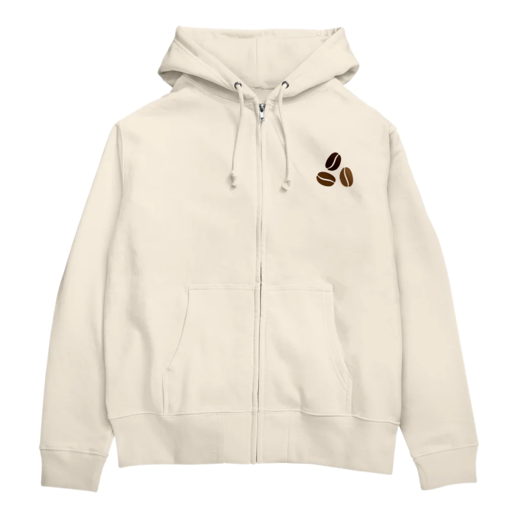 kg_shopの[☆両面] コーヒーブレイク【視力検査表パロディ】 Zip Hoodie