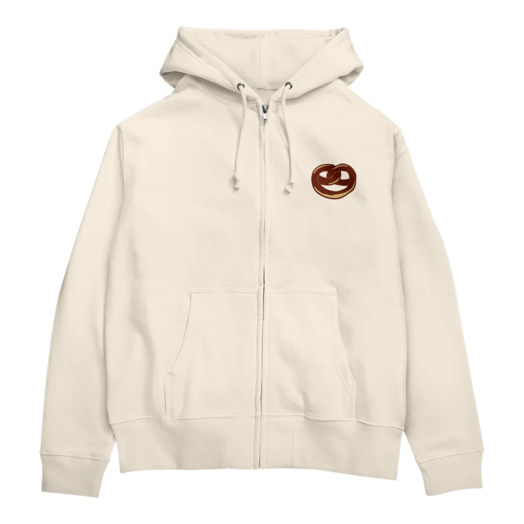 ddddd02のプレッツェル Zip Hoodie