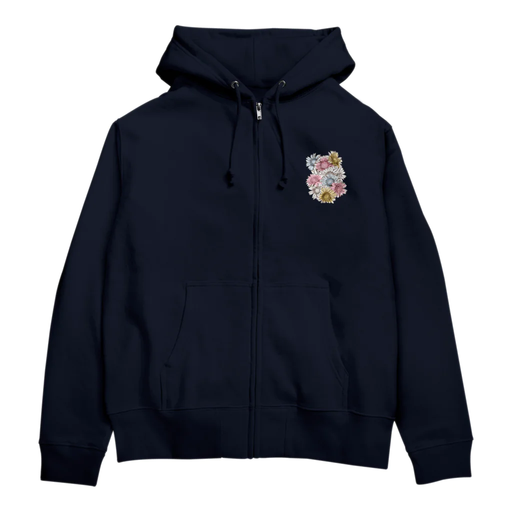 suzubaraのガーベラ Zip Hoodie