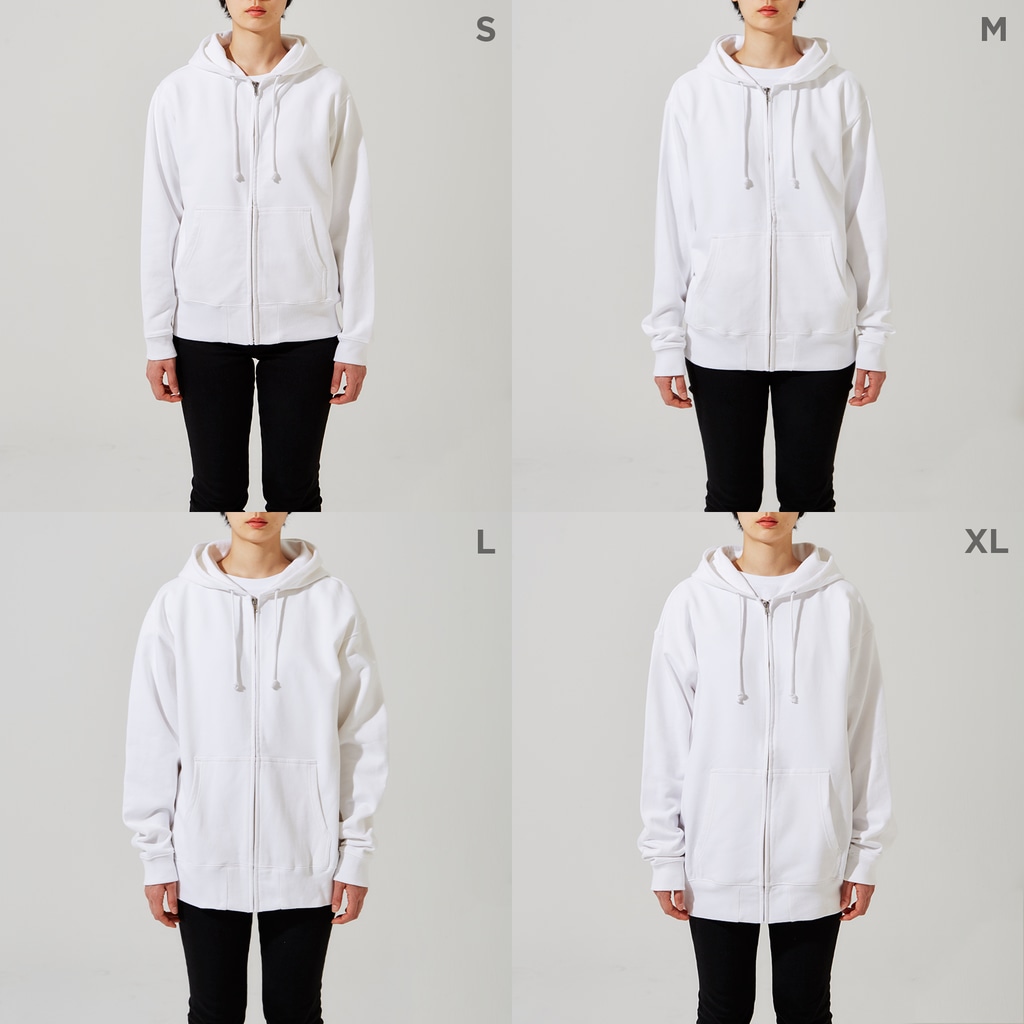 RODEO MOTORCYCLEのロデオ モーターサイクルのオフィシャルグッズ Zip Hoodie :model wear (woman)