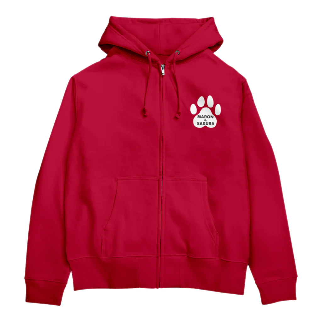 ささみ牧場のうちの子グッズ【まろん&さくら】 Zip Hoodie