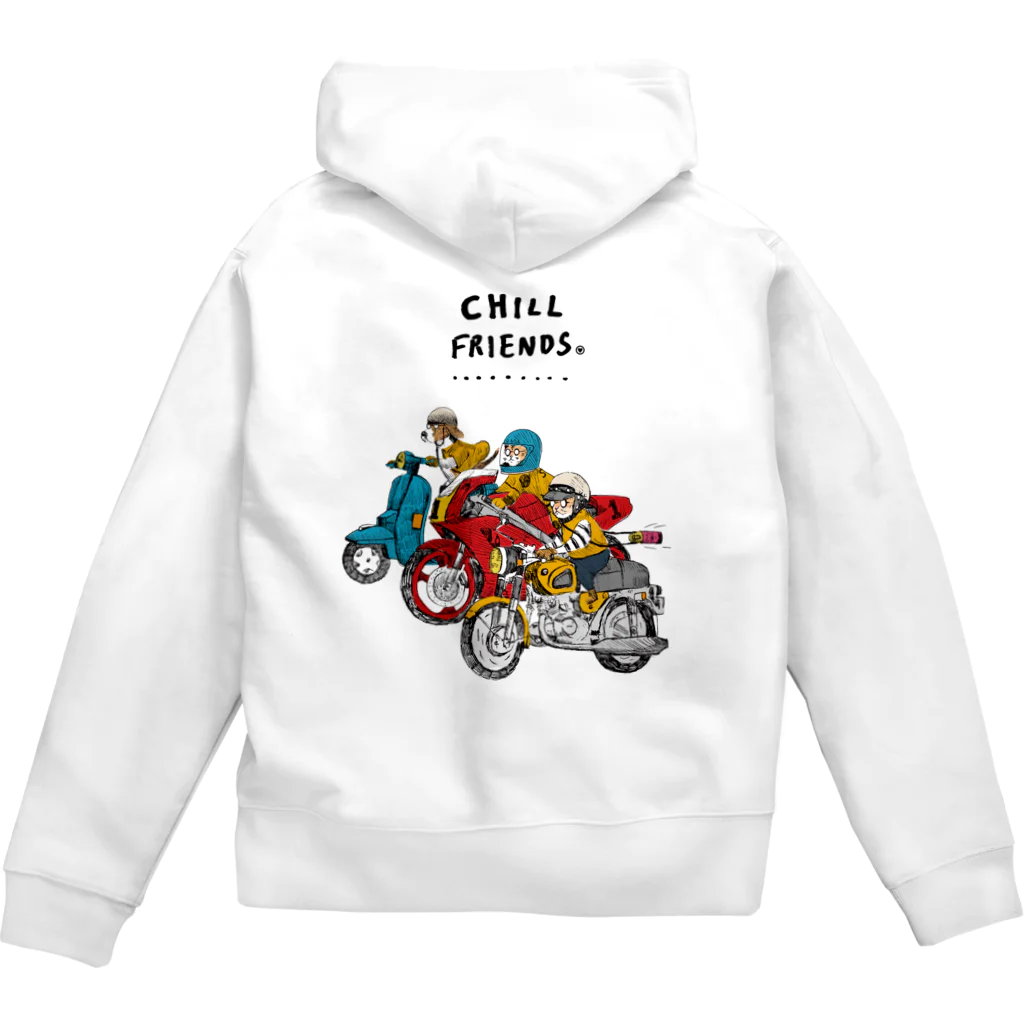 MAiのCHILL FRIENDS_バイカーズ Zip Hoodie