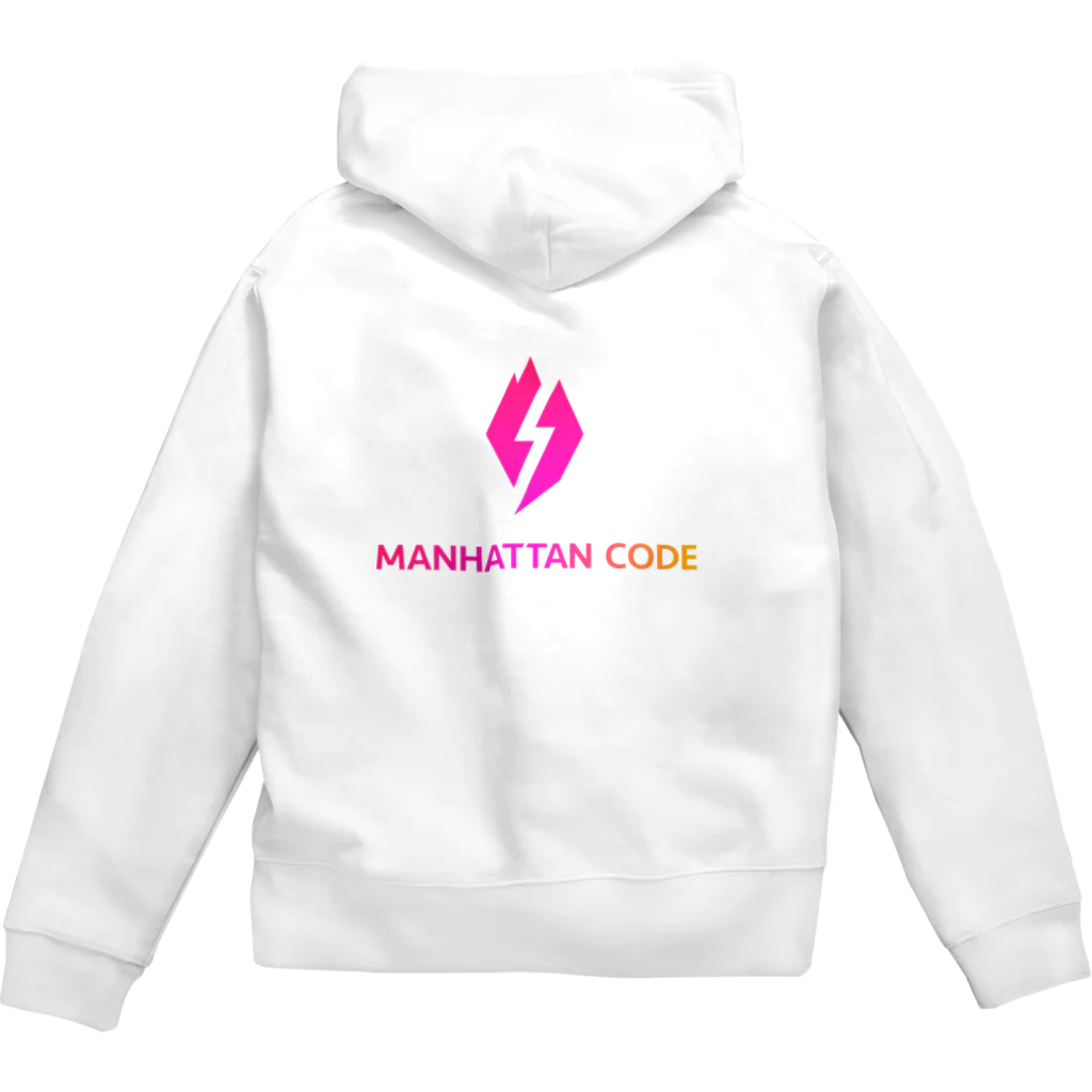 Manhattan Code inc.のMHT_LOGO - GRAD_PO ジップパーカー