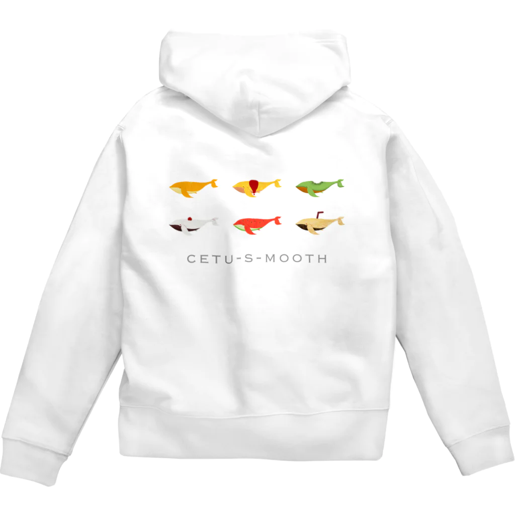 cetu-s-mooth ケートスムースのたべくじら＊勢ぞろい＊ Zip Hoodie