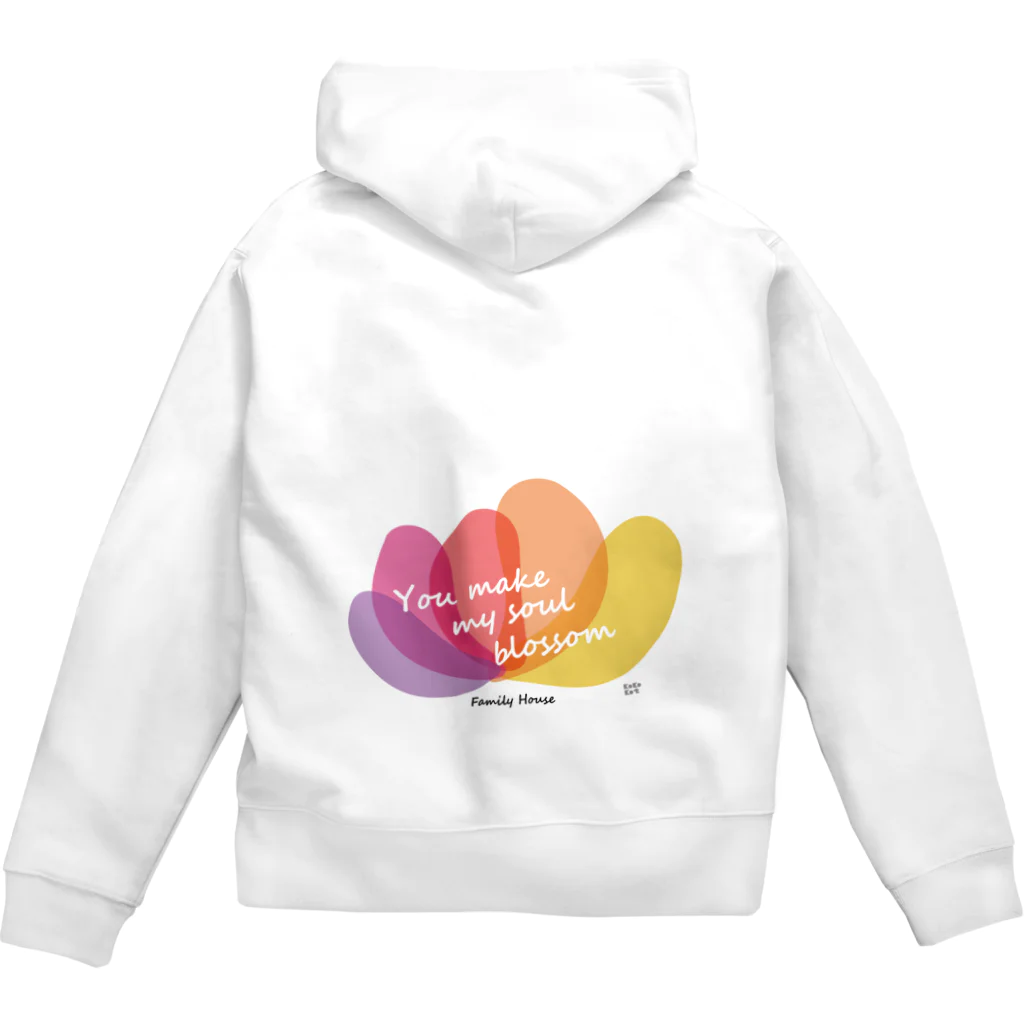 CoCoCotのファミリーハウス＜チャリティ＞花 Zip Hoodie