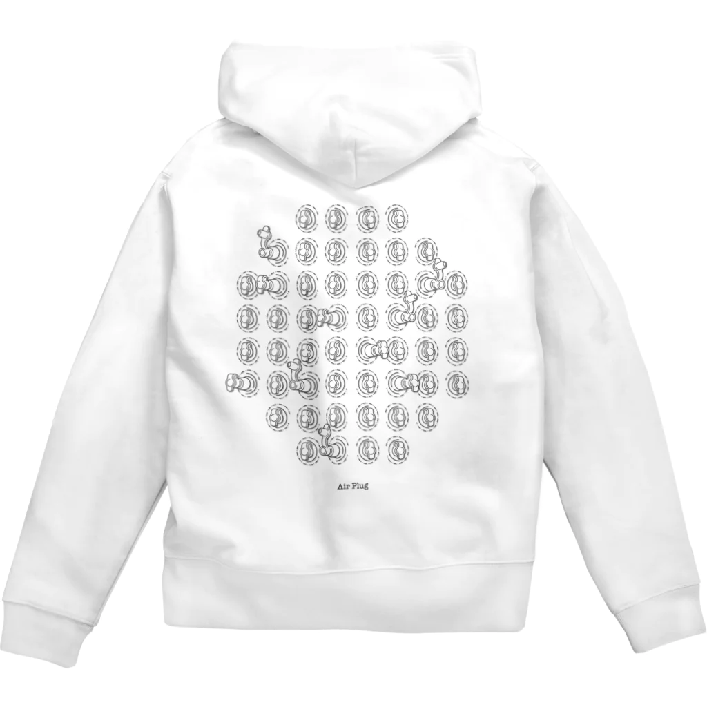 planetNITの空気栓52個 Zip Hoodie