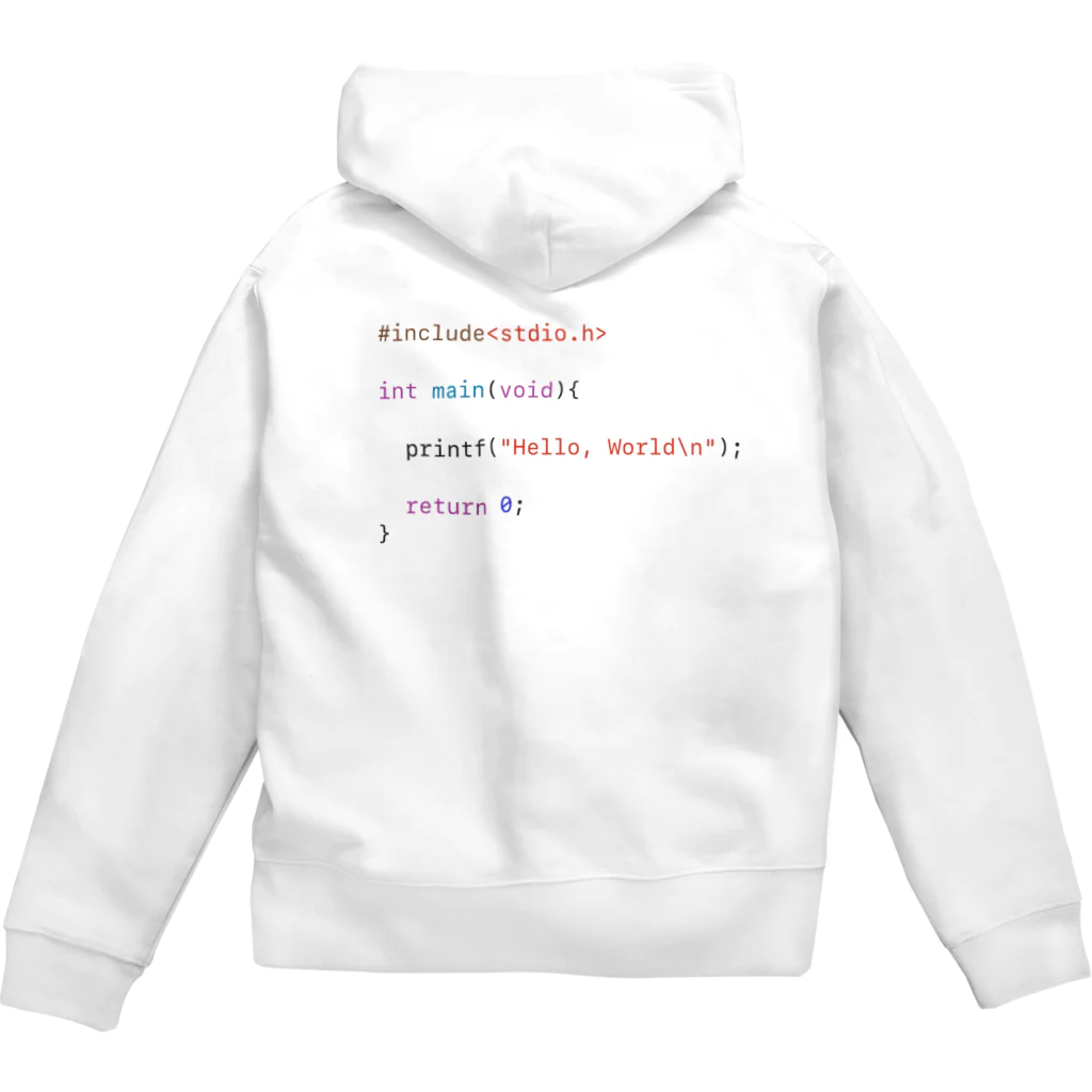 ギフト丸のC言語　~はじめの一句~ Zip Hoodie