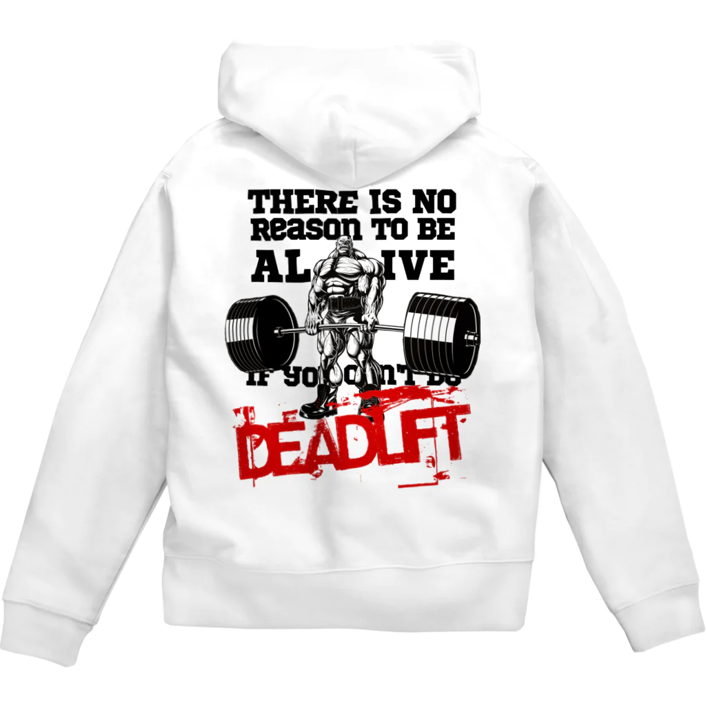 RampageWorkout のBig3 Deadlift Ziphhodie 白系色 Zip Hoodie