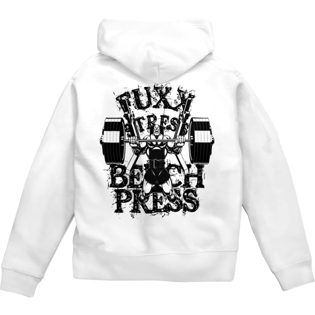 RampageWorkout のBig3 BenchPress ZipHoodie 白系色 ジップパーカー