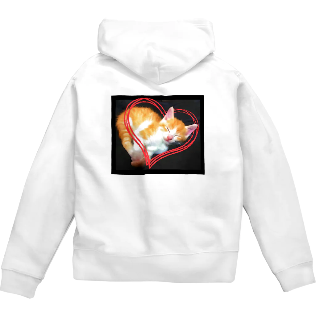 虎徹屋の虎徹(ハート) Zip Hoodie