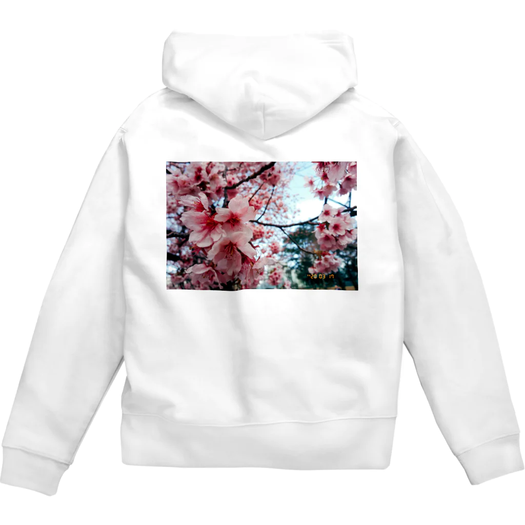 フィルムカメラと花の3月の桜 Zip Hoodie