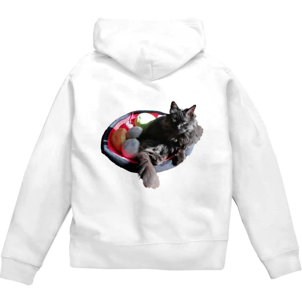 あんみつ黒猫添えのあんみつ黒猫添え Zip Hoodie