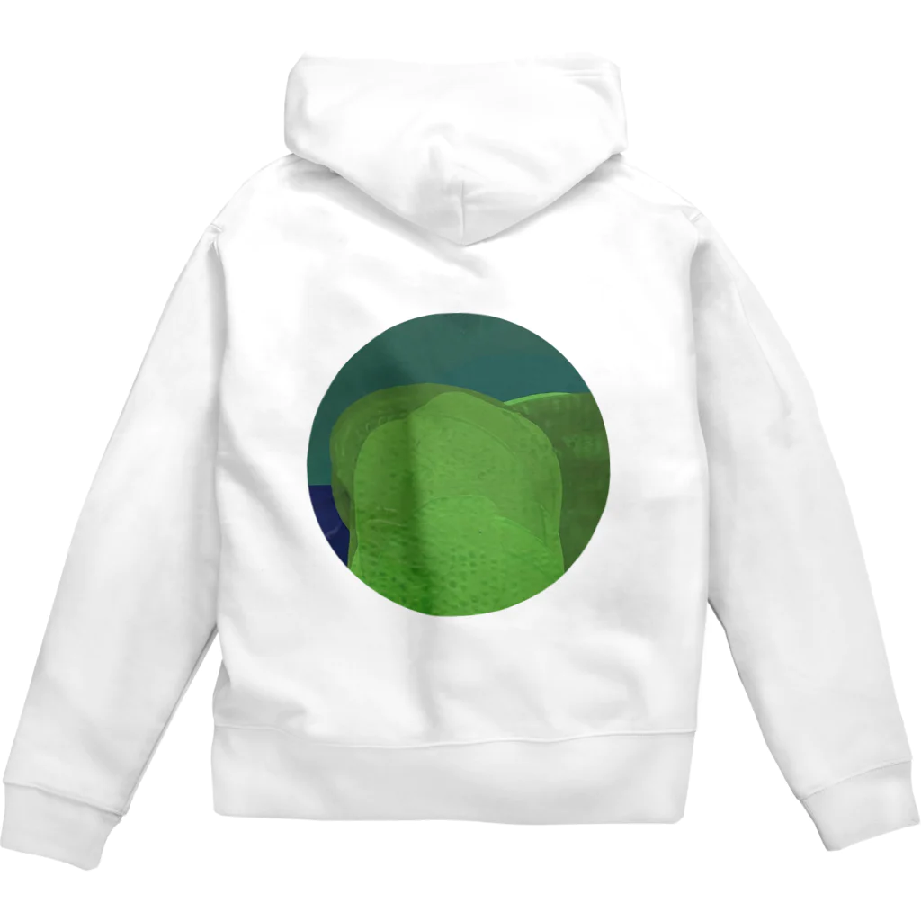 marude工房のgreen circle Zip Hoodie