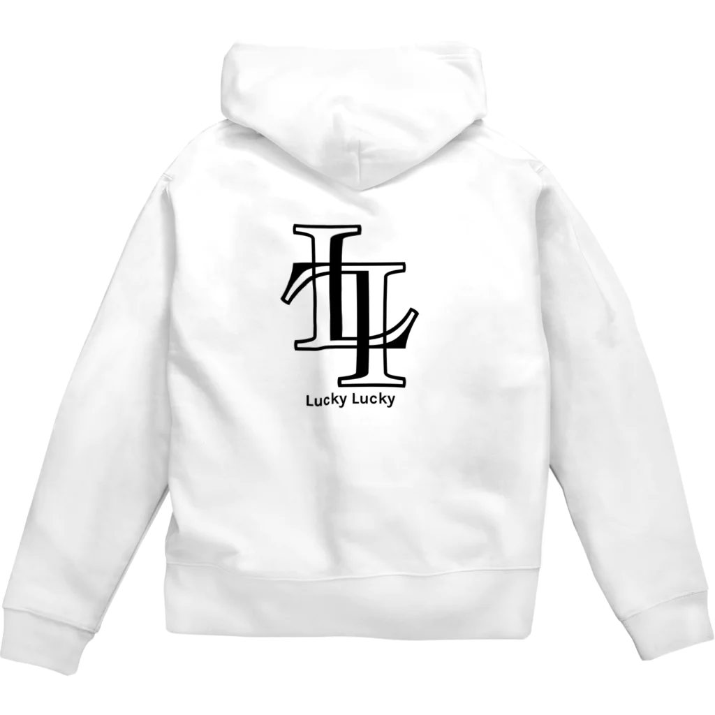 LuckyLuckyのラキラキ　ジップパーカー Zip Hoodie