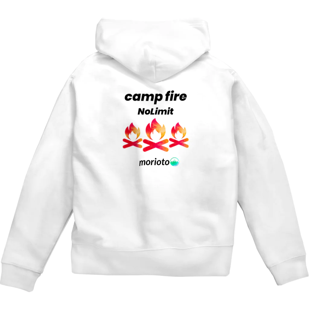 namiotoのcampfire × morioto ジップパーカー