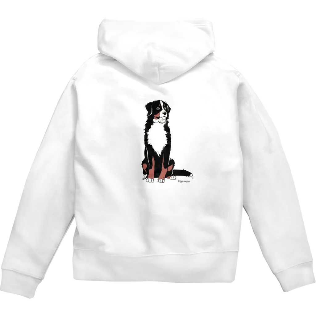 lilyamamのバーニーズマウンテンドッグ　lilyamam Zip Hoodie