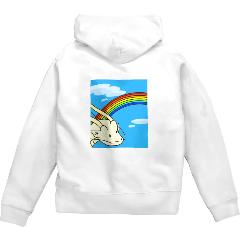 kupulauの太陽とリュウ Zip Hoodie