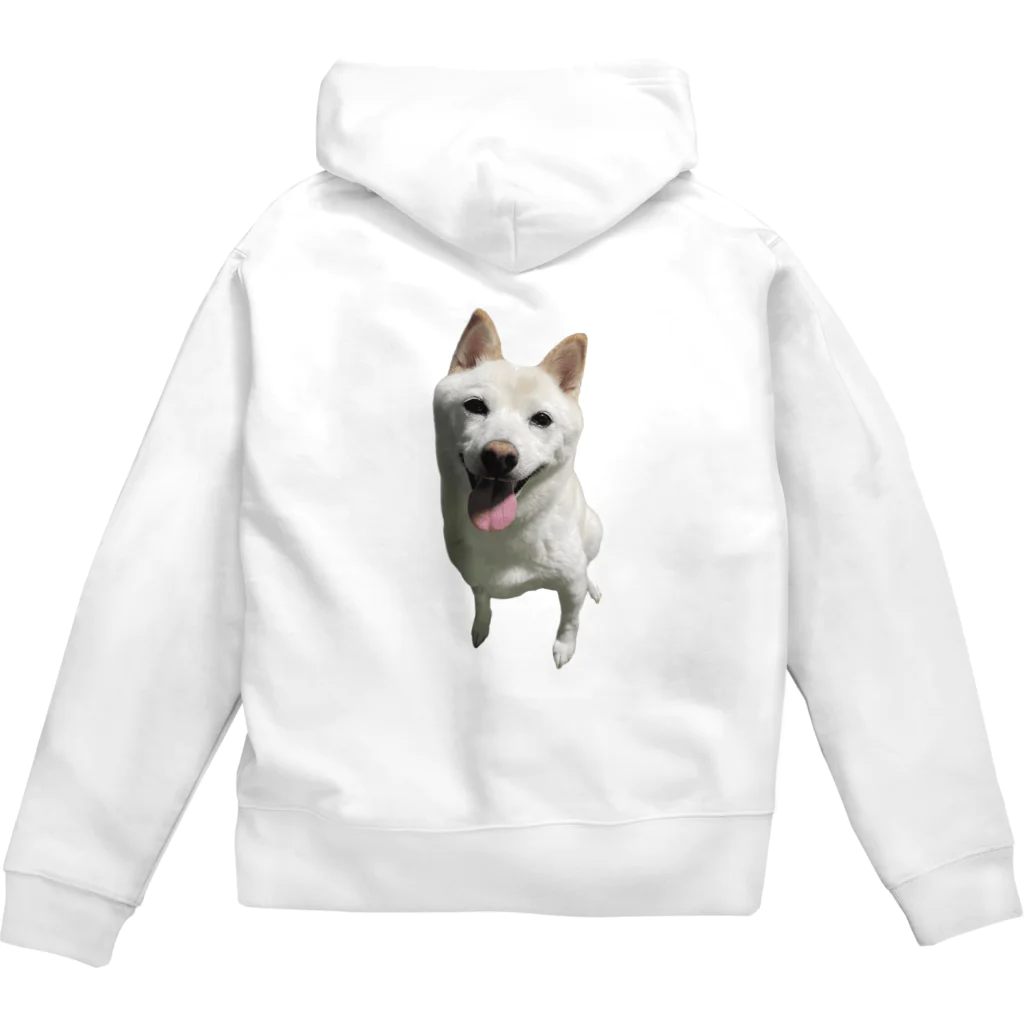 白柴犬 小梅の小梅っちを着る Zip Hoodie