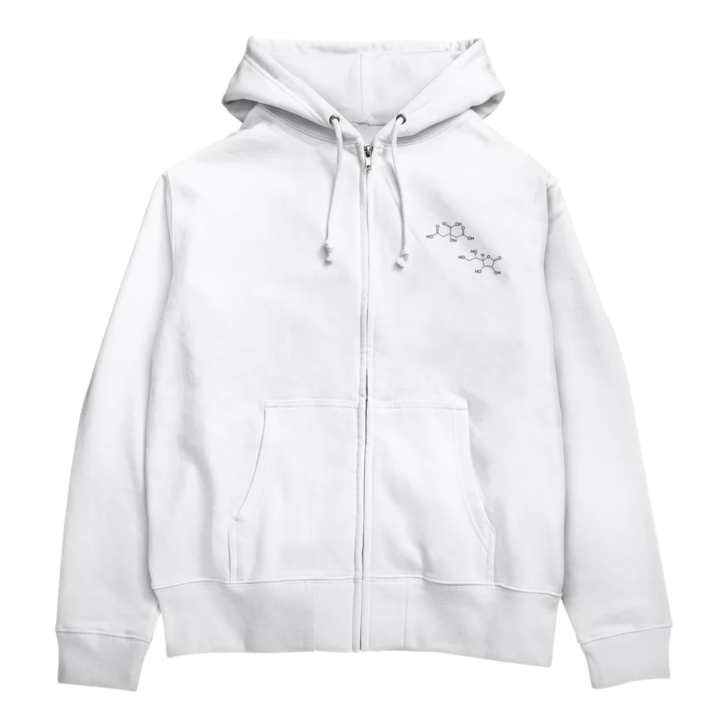 生肉の酸っぱい構造式 Zip Hoodie